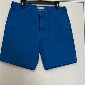 J. Crew Vibrant Blue Flat Front Men's Shorts